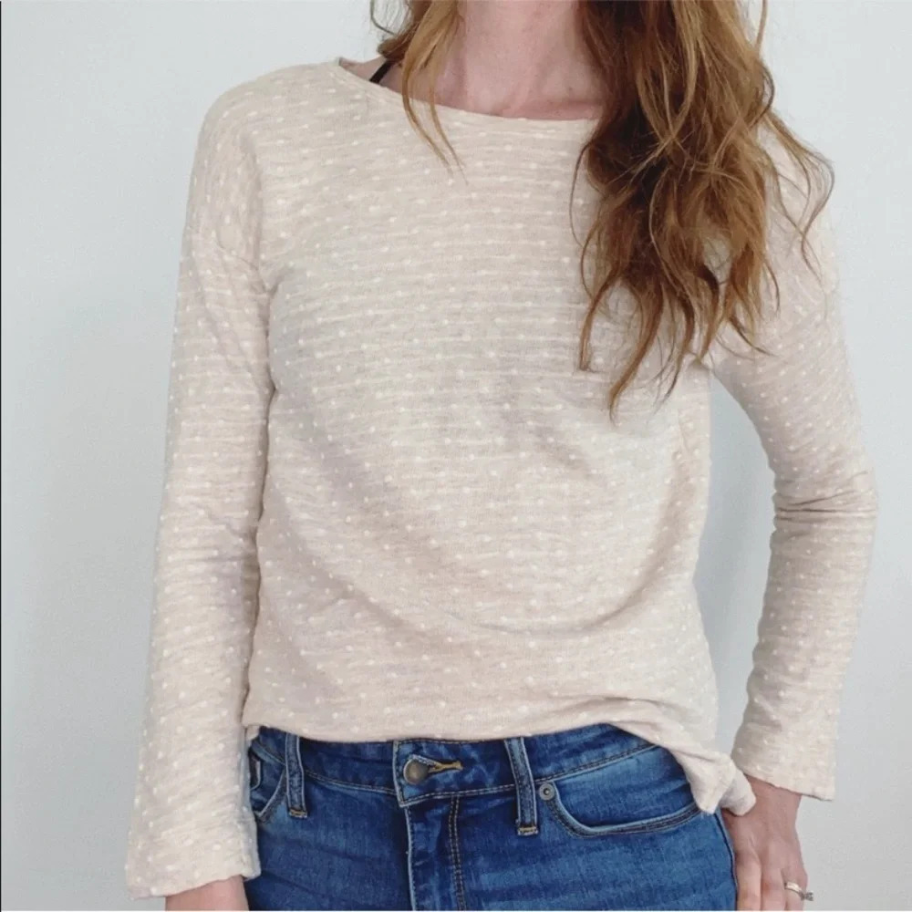 Lou & Grey x Anthropologie polka dot sweater